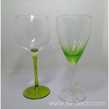 custom ice crack wine glasses gin glasses